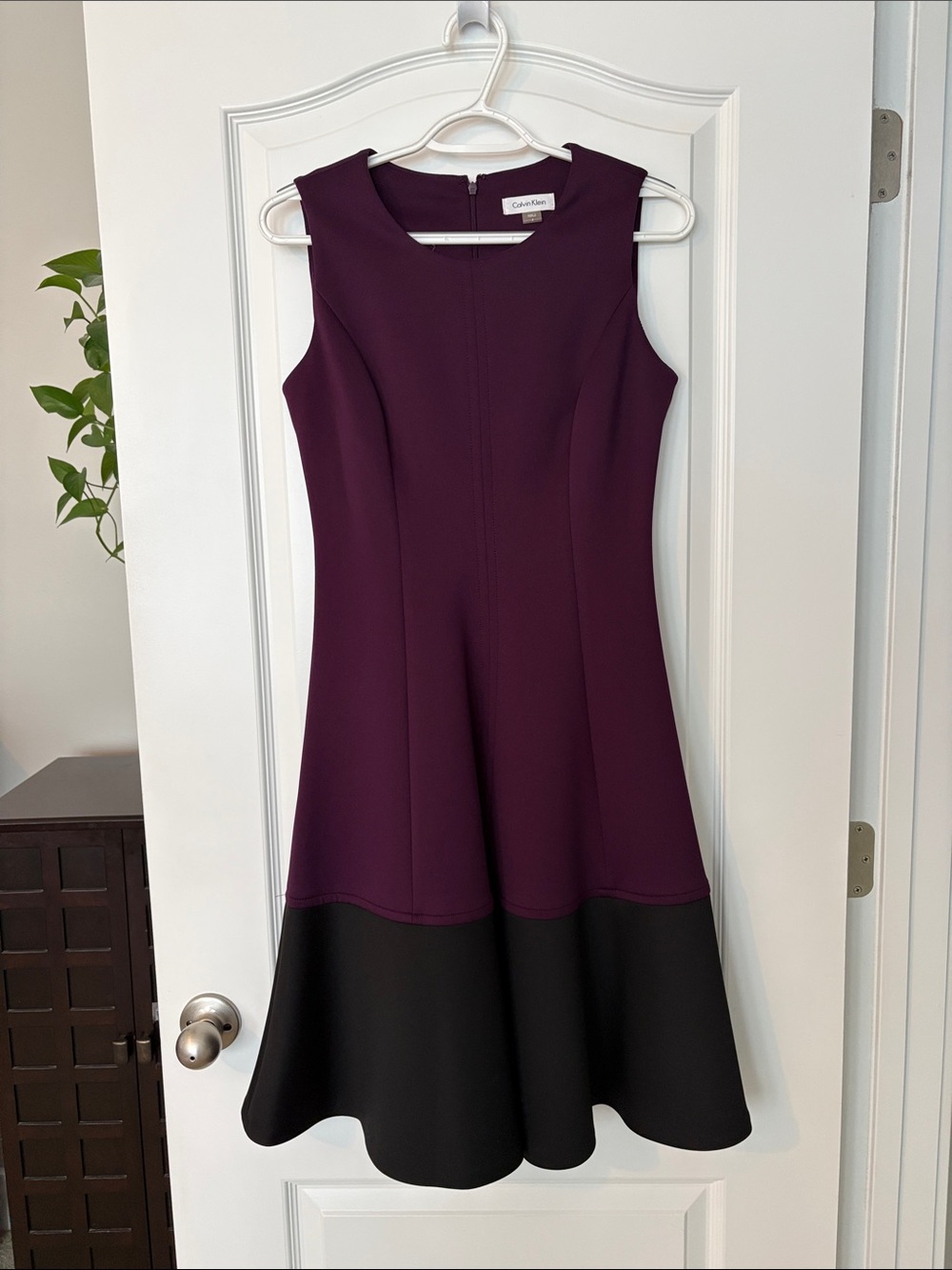 CALVIN KLEIN fit and flare spandex dress